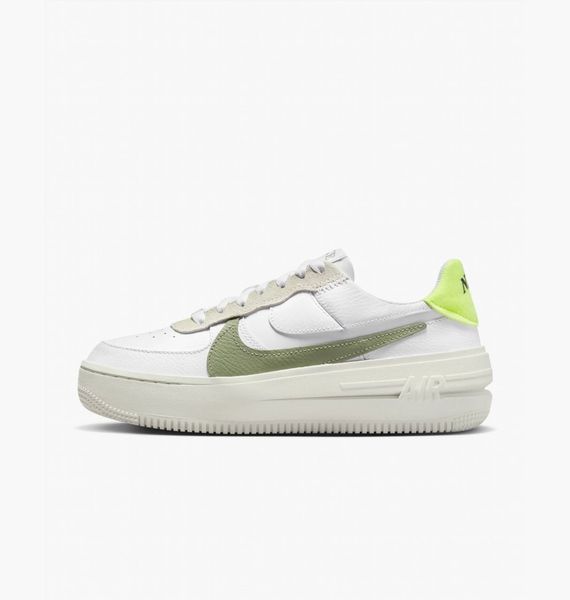 Жіночі кросівки Nike Air Force 1 PLT.AF.ORM 'White Oil Green'| FJ4739-100 FJ4739-100 фото