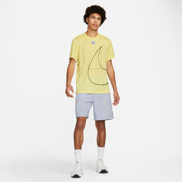 Чоловіча футболка Nike Df Q5 Ss Top Yellow | DQ6626-706 DQ6626-706 фото