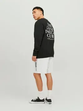 Чоловічі шорти Jack & Jones JPSTNEO SWEAT | 12225143-WHITE MELANGE 12225143-WHITE MELANGE фото