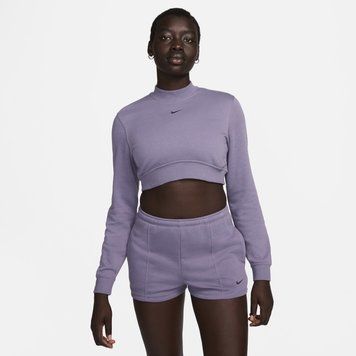 Жіночий світшот Nike Nsw Chll Ft Crp Crew Violet | FN2476-509 FN2476-509 фото