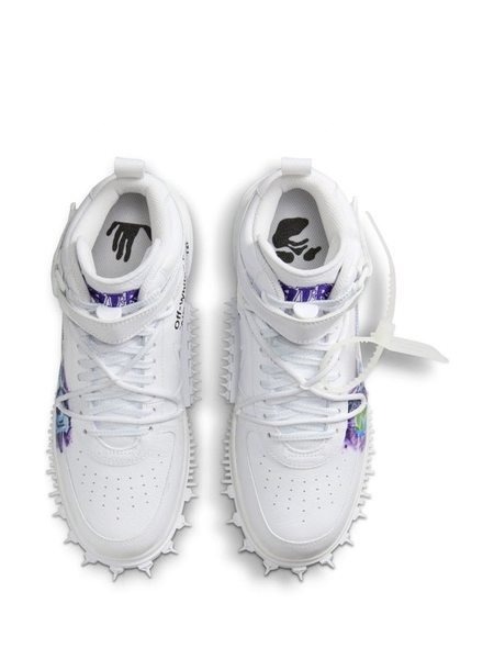 Кросівки Nike Off-White x Air Force 1 Mid SP Leather 'Graffiti'| DR0500-100 DR0500-100 фото