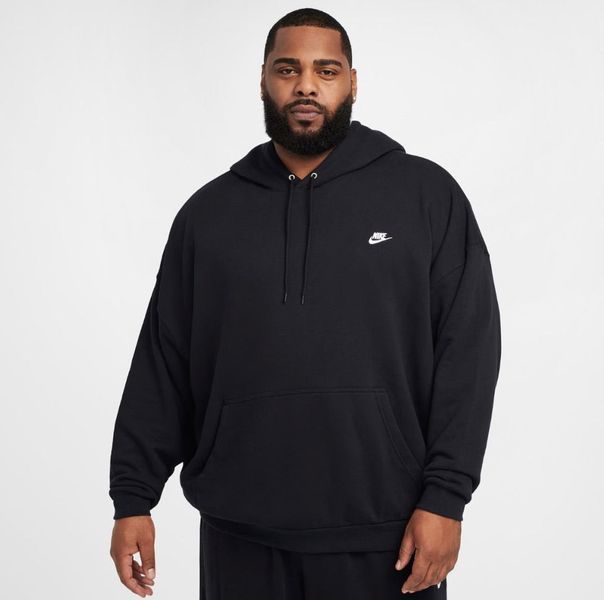 Худі unisex Nike Club Ft Oversized Po Hdy Black | HJ1816-010 HJ1816-010 фото