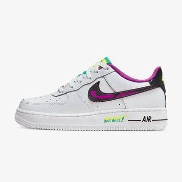 Підліткові кросівки Nike Air Force 1 LV8 GS 'Just Do It!'| DX3933-100 DX3933-100 фото