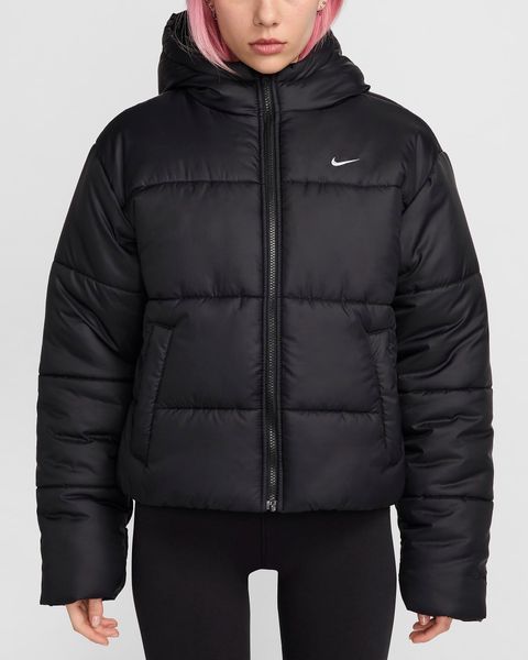 Жіноча футболка Nike (WMNS) Therma-FIT Loose Hooded Classic Puffer 'Black'| FZ5899-010 FZ5899-010 фото