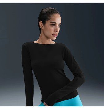 Жіночий лонгслів Nike Zenvy Df Black | HV3539-010 HV3539-010 фото