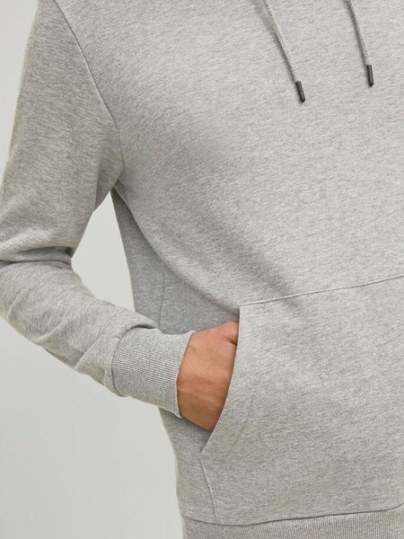 Чоловічий худі Jack & Jones | 12213245-LIGHT GREY MELAN 12213245-LIGHT GREY MELAN фото