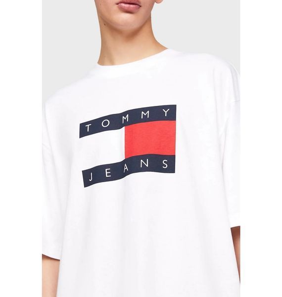 Чоловіча футболка Tommy Jeans Skate Flag White | DM0DM19555 DM0DM19555 фото