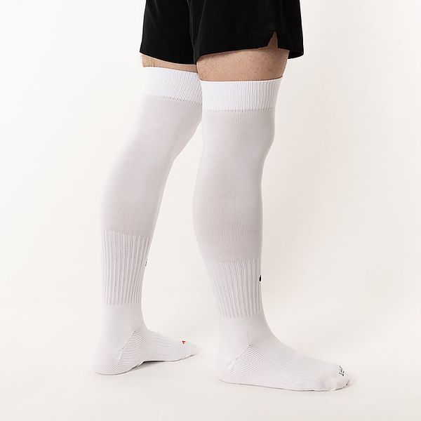Шкарпетки Nike Men's Solid Color Logo Soccer/Football Sports Socks One Pair White | SX5728-100 SX5728-100 фото