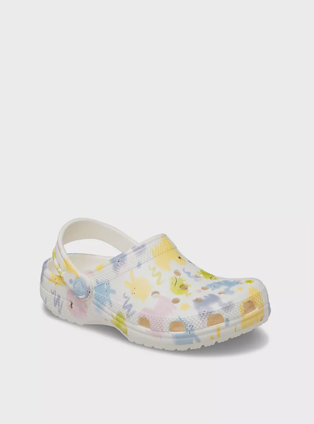 Підліткові капці Crocs Сабо підліткові Classic Pastel Pets Clog K Chk CROCS | 210995-0WV-CHALK 210995-0WV-CHALK фото