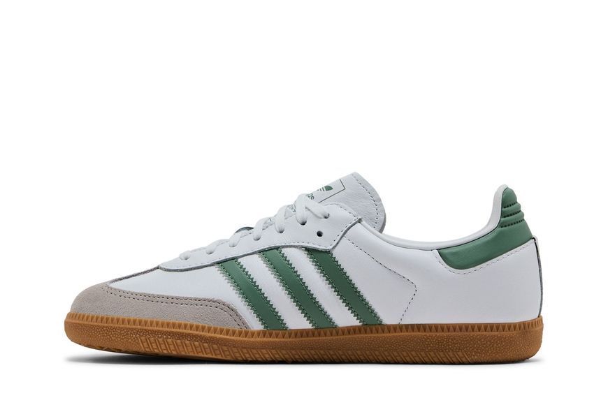 Підліткові кросівки adidas Samba OG J 'White Silver Green'| JP5479 JP5479 фото