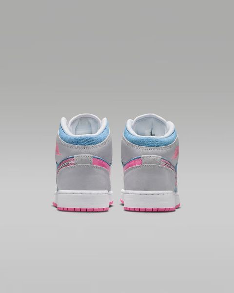 Кросівки Jordan Air 1 Mid Se (Gs) Grey/Blue | HQ1999-400 HQ1999-400 фото