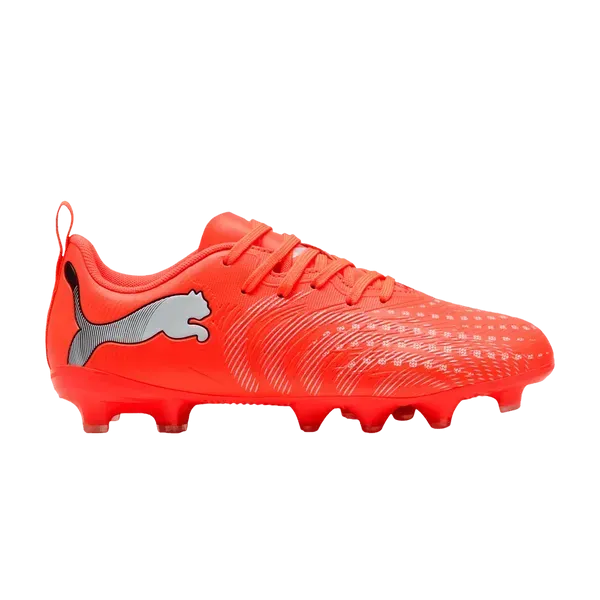 Дитячі бутси Puma FUTURE 9 PLAY FG/AG 'Glowing Red White Black Silver'| 108723-01 фото