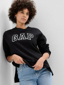 Жіночий світшот Gap CREWNECK LOGO TUNIC SWEATSHIRT L | 741683-03 741683-03 фото