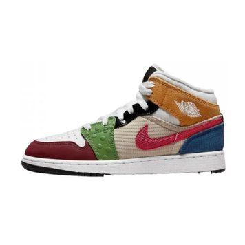 Підліткові кросівки Air Jordan 1 Mid SE GS 'Messy Room'| DR6957-100 DR6957-100 фото