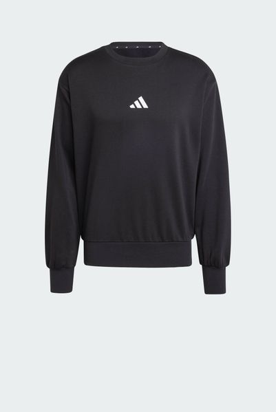 Світшот adidas ESSENTIALS FEELCOZY FLEECE 'Black / White'| JE3794 JE3794 фото