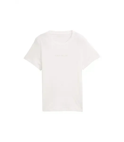 Жіноча футболка Tom Tailor Basic T-Shirt with Logo Print | 1047736-10315 фото