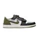 Кросівки Air Jordan 1 Low FlyEase 'Black Toe Medium Olive'| DM1206-102 фото 2