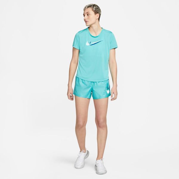 Жіноча футболка Nike Dri-Fit Swoosh Run Light Blue | DD6478-392 DD6478-392 фото