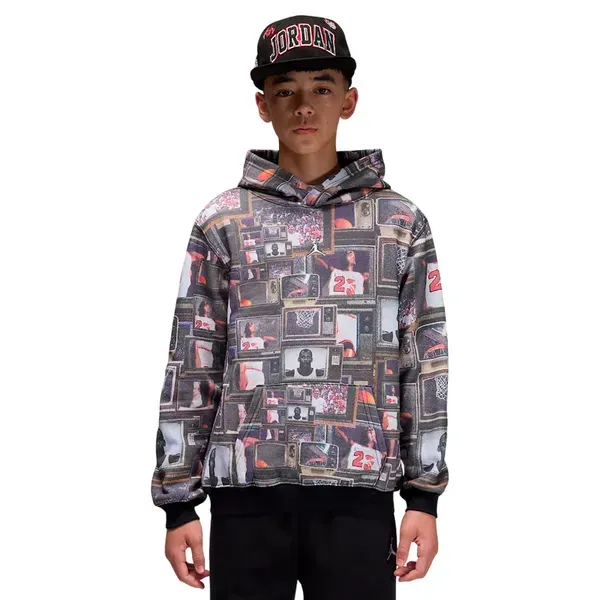 Дитяча кофта Nike JDB MJ BRKLN Aop FLC | 95F089-023 фото