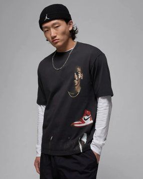 Чоловіча футболка Air Jordan Crewneck T-Shirt 'Off Black' | HQ2666-045 HQ2666-045 фото