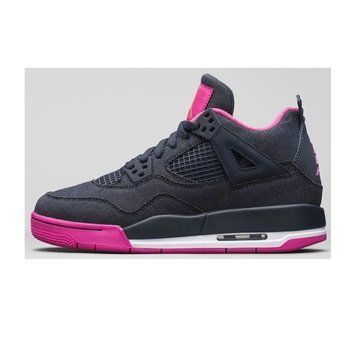 Підліткові кросівки Nike 4 Retro GG 'Denim'| 487724-408 487724-408 фото
