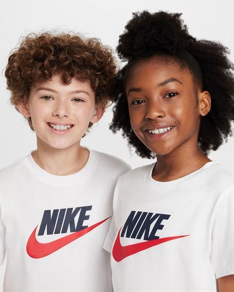 Дитяча футболка Nike K NSW TEE FUTURA HBR L | FZ5178-100 FZ5178-100 фото