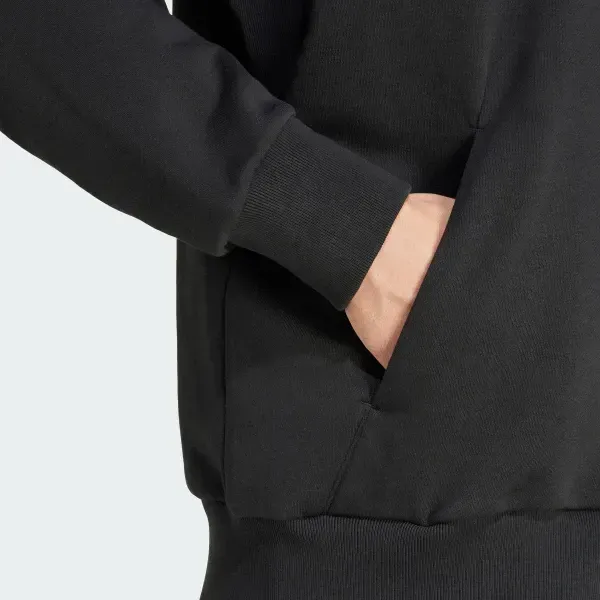 Чоловічі шорти adidas ALL SZN Fleece Full-Length Zipper Hoodie 'Black'| IX1249 фото