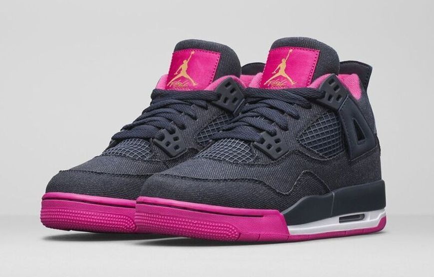 Підліткові кросівки Nike 4 Retro GG 'Denim'| 487724-408 487724-408 фото