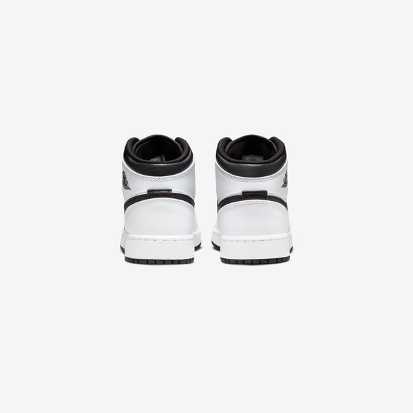 Підліткові кросівки Jordan 1 Mid GS 'White Black'| DQ8423-132 DQ8423-132 фото