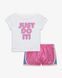 Дитяча футболка Nike SWOOSH TEMPO TEE & SHORT SET PLAYFUL PINK | 26L063-AFN 26L063-AFN фото 1