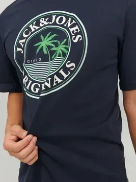 Чоловіча футболка Jack & Jones JORCODY SUMMER TEE SS CREW NECK | 12235154-NAVY BLAZER фото