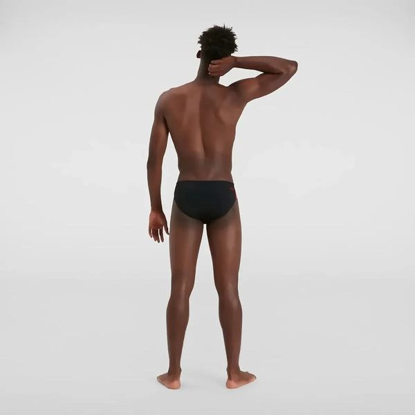 Чоловічі плавки Speedo Boom Logo Splice 7Cm Brief Am Black/Red | 8-12824C728 8-12824C728 фото
