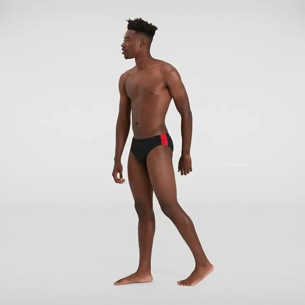 Чоловічі плавки Speedo Boom Logo Splice 7Cm Brief Am Black/Red | 8-12824C728 8-12824C728 фото
