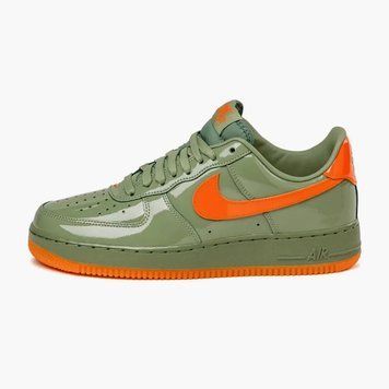 Кросівки Nike Air Force 1 Low '07 Premium 'Oil Green Safety Orange'| HJ9118-386 HJ9118-386 фото