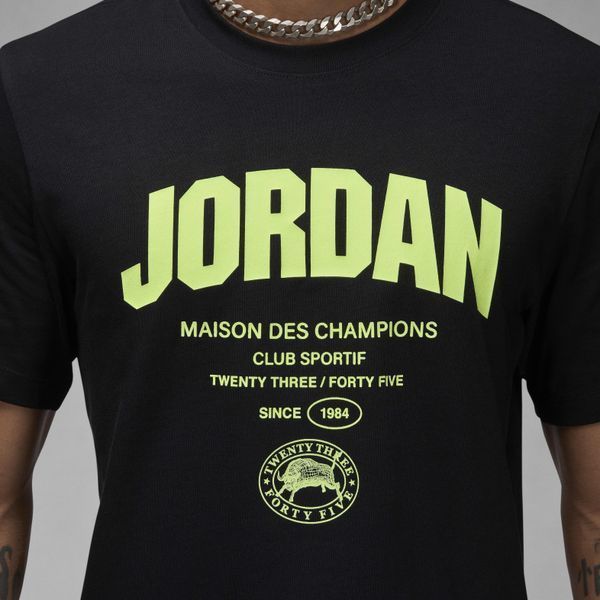 Чоловіча футболка Nike Air Jordan Dri-Fit Sport Black | FZ1925-010 FZ1925-010 фото