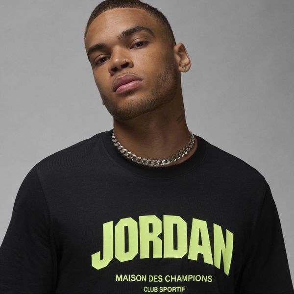 Чоловіча футболка Nike Air Jordan Dri-Fit Sport Black | FZ1925-010 FZ1925-010 фото