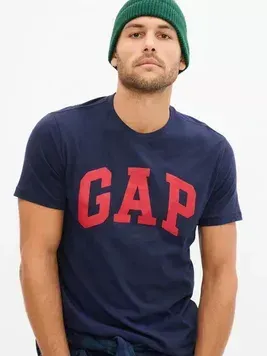 Чоловіча футболка Gap V-BASIC LOGO | 550338-04 550338-04 фото