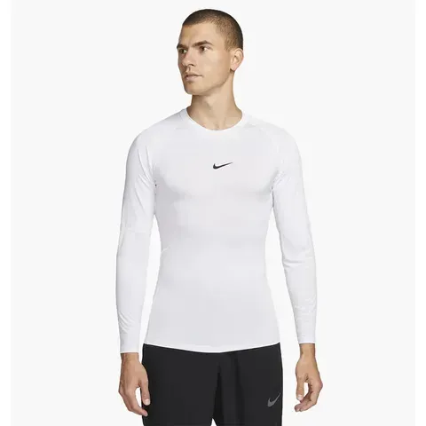 Чоловічий лонгслів Nike Pro Dri-Fit Tight Long-Sleeve Fitness Top White | FB7919-100