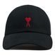 Кепка AMI DE COEUR EMBROIDERY CAP 'Black'| BFUCP006-AW0041 001 BFUCP006-AW0041 001 фото 1