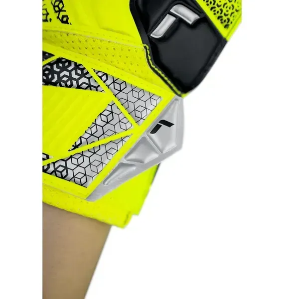 Дитячі воротарські рукавички Reusch Attrakt Solid Junior Yellow | 5572515-2014 фото