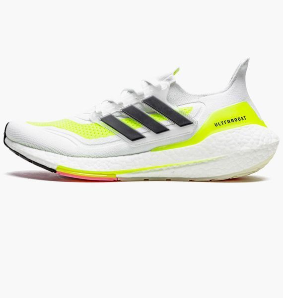 Чоловічі кросівки adidas UltraBoost 21 'White Solar Yellow'| FY0377 FY0377 фото