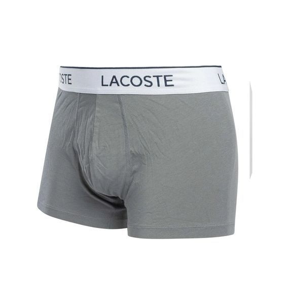 Чоловічі труси lacoste 3 шт Grey | 5H9002-00-S6K 5H9002-00-S6K фото