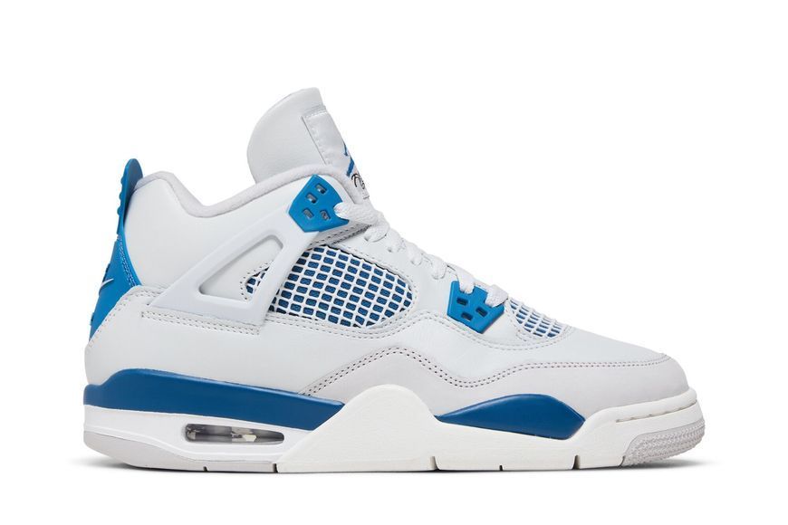 Підліткові кросівки Air Jordan 4 Retro GS 2024 'Military Blue'| HF4281-141 HF4281-141 фото