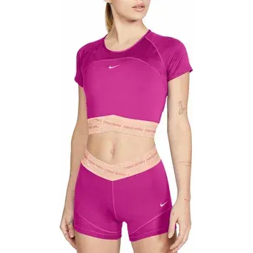 Жіноча футболка Nike W DRY CRP SS TP MAT VNR SU | CJ4185-601 фото