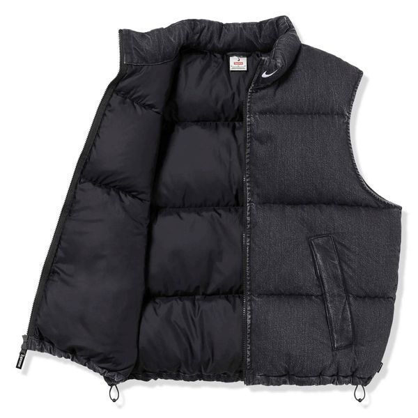 Жилетка Nike Supreme x Denim Puffer Vest Black | FQ0323-010 FQ0323-010 фото