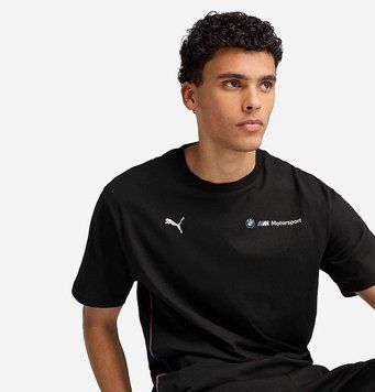 Чоловіча футболка Puma Bmw Essential Logo Tee Black | 632516-01 632516-01 фото