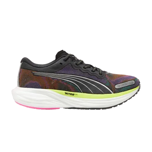 Жіночі кросівки Puma Deviate Nitro 2 'Black Lime Poison Pink'| 380077-01 фото