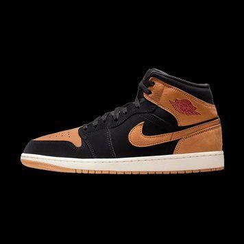 Кросівки Air Jordan 1 Mid 'Black Flax'| HV4091-002 HV4091-002 фото