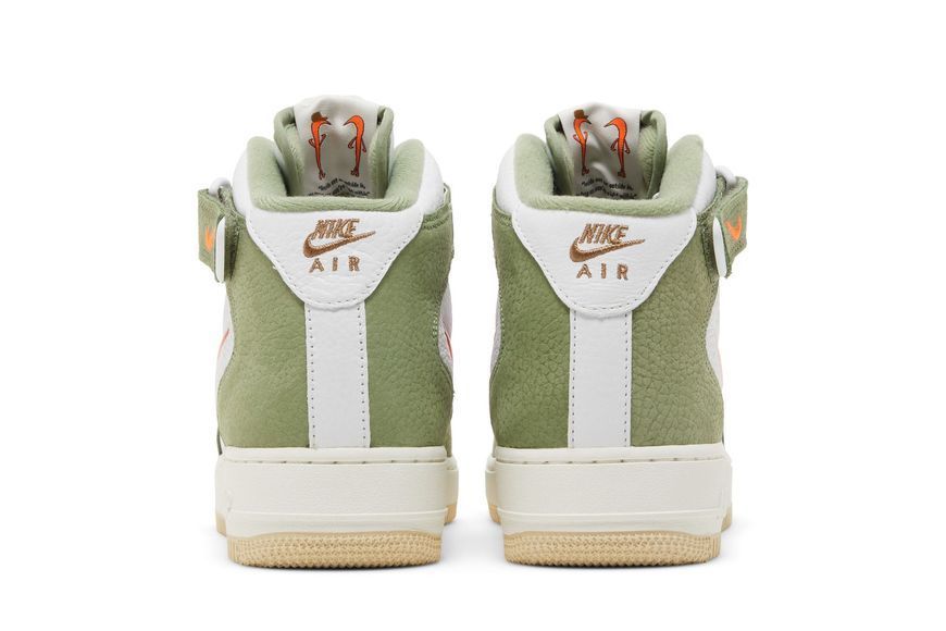 Чоловічі кросівки Nike AIR FORCE 1 MID QS JEWEL 'Oil Green Orange'| DQ3505-100 DQ3505-100 фото
